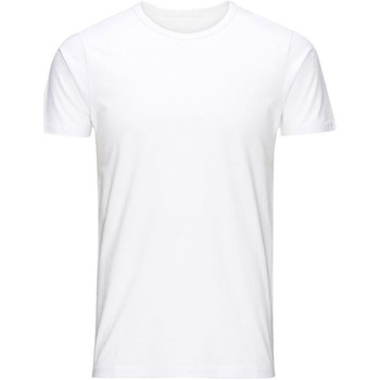 Vêtements Homme T-shirts & Polos Jack & Jones 12058529 BASIC TEE-OPTICAL WHITE Blanc
