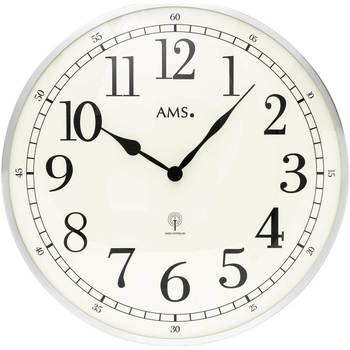 Maison & Déco Horloges Ams 5606, Quartz, Blanche, Analogique, Modern Blanc