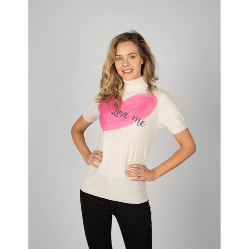 Vêtements Femme T-shirts manches courtes Trussardi 56M00159 Beige