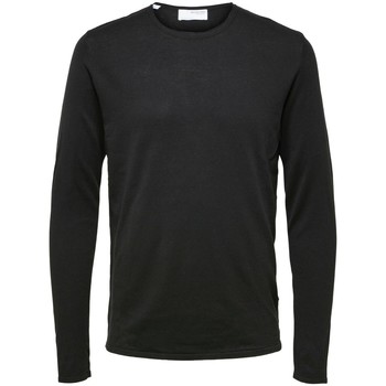 Vêtements Homme Pulls Selected Pull  Rome manches longues Col rond black