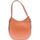 Sacs Femme Sacs porté épaule Shoulder Bag In Graffiti Print Leather ESTHER Orange