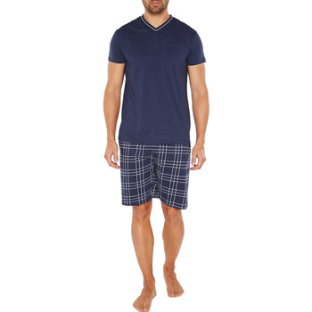 Vêtements Homme Pyjamas / Chemises de nuit Arthur Pyjama coton court Bleu marine