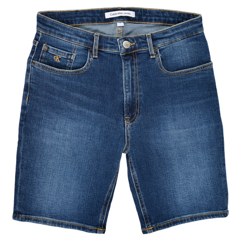 Shorts & Bermudas Garçon Calvin Klein Jeans REGULAR SHORT ESS BLUE Bleu - Livraison Gratuite 