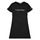 Vêtements Fille Robes courtes Calvin Klein Jeans INSTITUTIONAL SILVER LOGO T-SHIRT DRESS Noir
