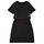 Vêtements Fille Robes courtes Calvin Klein Jeans INSTITUTIONAL SILVER LOGO T-SHIRT DRESS Noir