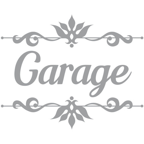 Maison & Déco La garantie du prix le plus bas Sticker décoratif de porte GARAGE Gris