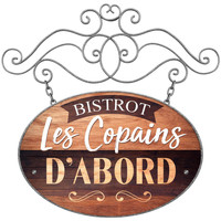 Maison & Déco Stickers Sud Trading Sticker mural Les Copains d'Abord Marron