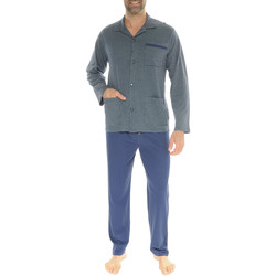 Vêtements Homme Pyjamas / Chemises de nuit Christian Cane Pyjama coton long Bleu marine
