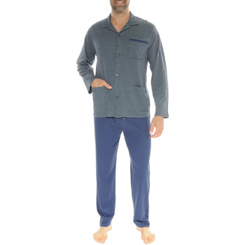 Vêtements Homme Pyjamas / Chemises de nuit Christian Cane Pyjama coton long Bleu