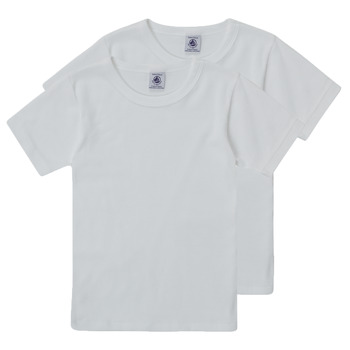 Vêtements Garçon T-shirts manches courtes Petit Bateau TOM Blanc