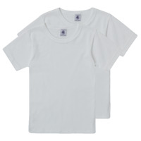 Vêtements Garçon T-shirts manches courtes Petit Bateau THEO Blanc