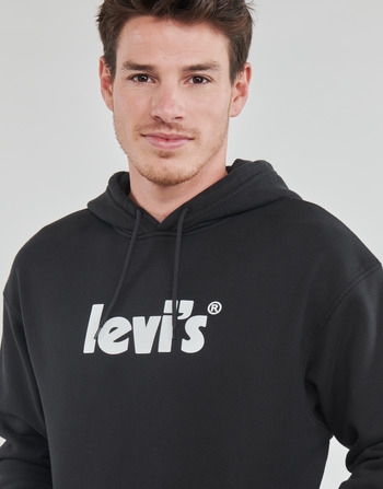 Levi's RELAXED GRAPHIC PO POSTER HOODIE CAVIAR