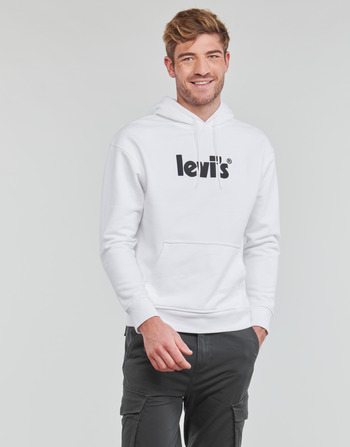 Vêtements Homme Sweats Levi's RELAXED GRAPHIC PO POSTER HOODIE WHITE