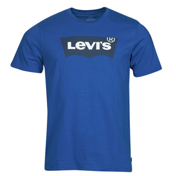 T-shirts Manches Courtes Levi's GRAPHIC CREWNECK TEE BW SSNL SURF BLUE - Livraison Gratuite 