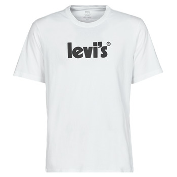 Vêtements Homme T-shirts manches courtes Levi's SS RELAXED FIT TEE POSTER LOGO WHITE