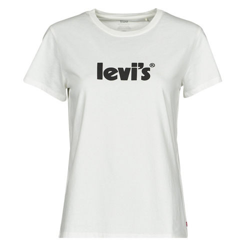 Vêtements Femme T-shirts Urchins manches courtes Levi's THE PERFECT TEE SEASONAL POSTER LOGO SUGAR SWIZZLE
