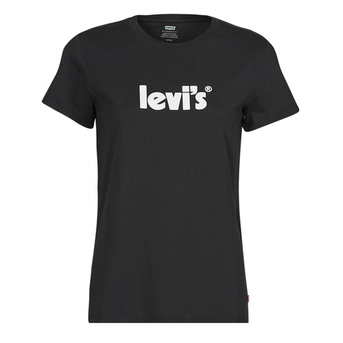 Vêtements Levi's THE PERFECT TEE SEASONAL POSTER LOGO T2 CAVIAR - Livraison Gratuite 