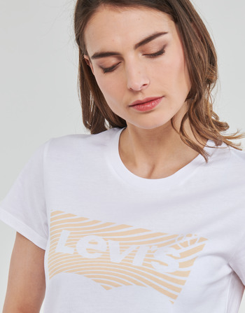 Levi's THE PERFECT TEE WAVY BW FILL WHITE