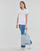 Vêtements Femme T-shirts manches courtes Levi's THE PERFECT TEE WAVY BW FILL WHITE