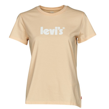 Vêtements Femme T-shirts manches courtes Levi's THE PERFECT TEE SEASONAL POSTER LOGO PEACH PUREE