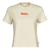 Vêtements Femme T-shirts manches courtes Levi's GRAPHIC CLASSIC TEE CHENILLE POSTER LOGO ANGORA