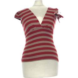 Vêtements Femme T-shirts & Polos Zara top manches courtes  36 - T1 - S Rouge Rouge