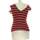 Vêtements Femme T-shirts & Polos Zara top manches courtes  36 - T1 - S Rouge Rouge