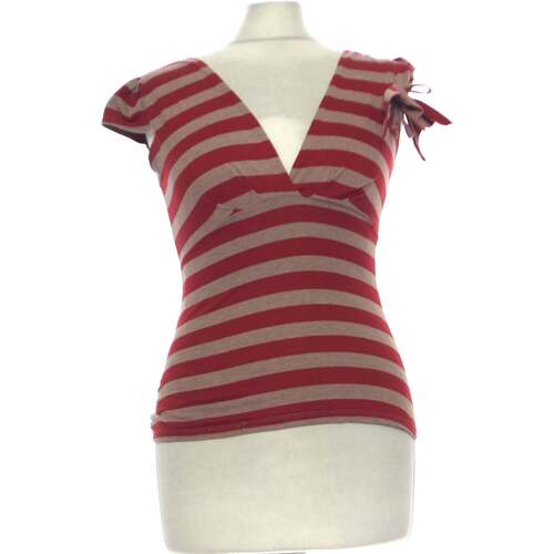 Vêtements Femme Soins corps & bain Zara top manches courtes  36 - T1 - S Rouge Rouge