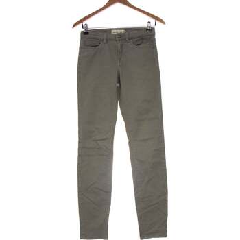 jeans h&m  jean droit femme  34 - t0 - xs gris 