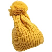 Accessoires textile Bonnets Chapeau-Tendance Bonnet doux CHIBA Jaune moutarde