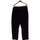 Vêtements Femme Pantalons Monki pantalon droit femme  40 - T3 - L Noir Noir