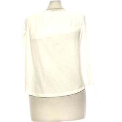 Vêtements Femme Sacs de voyage Bershka Top Manches Longues  38 - T2 - M Blanc