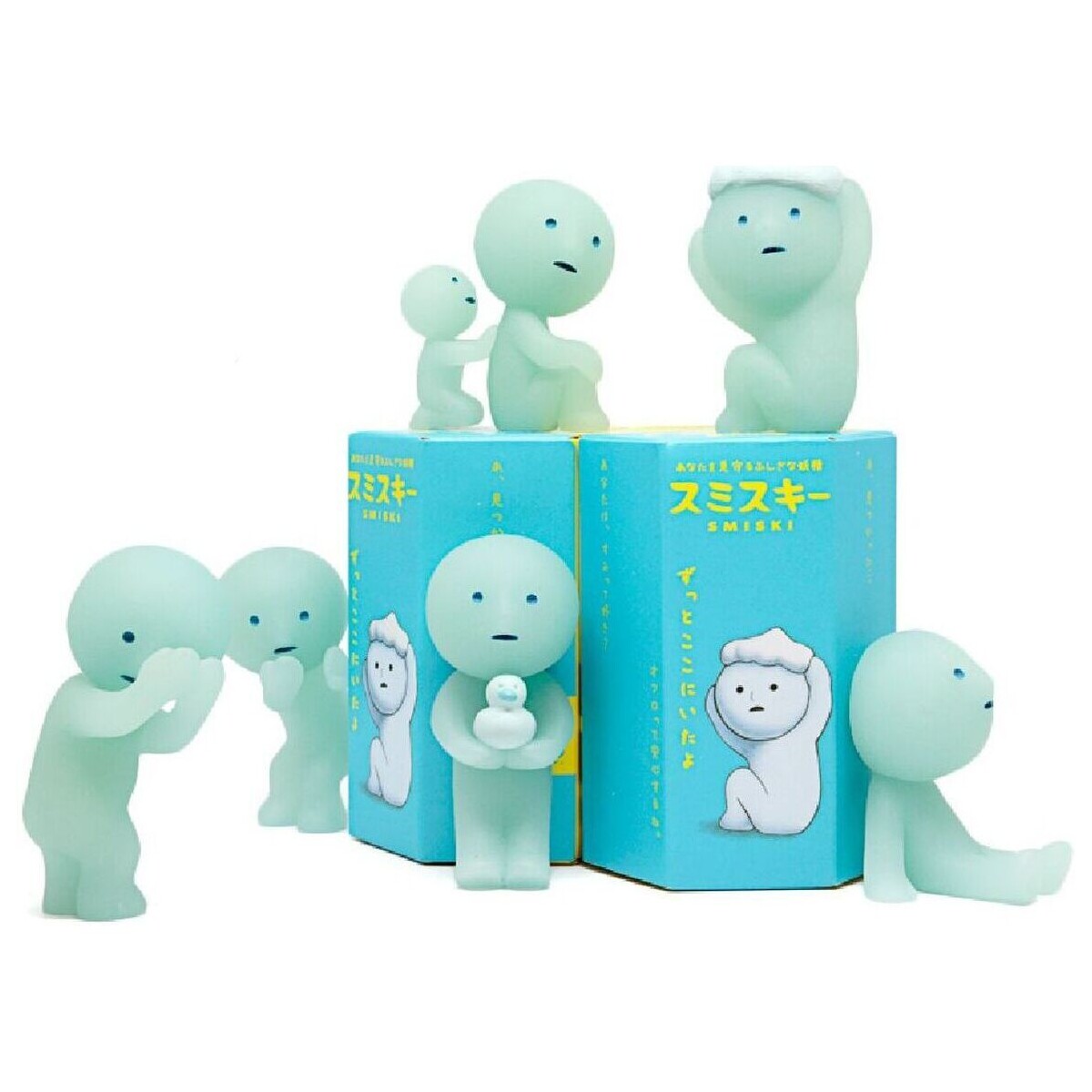 Maison & Déco Statuettes et figurines Babywatch Une Figurine Smiski série Salle de Bain Bleu