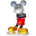 Maison & Déco Statuettes et figurines Enesco Statuette de collection Mickey Mouse en acrylique facetté Rouge