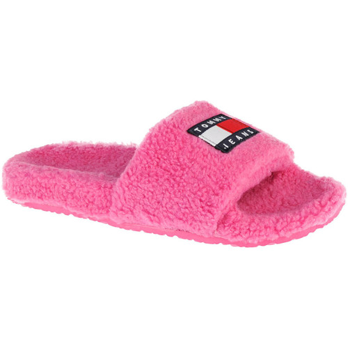 Tommy Hilfiger Flag Pool Slide Rose - Chaussures Chaussons Femme 64,14 €