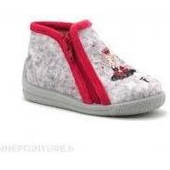Chaussures Fille Chaussons Bellamy vanou gris rouge