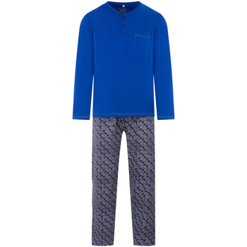 Vêtements Homme Pyjamas / Chemises de nuit Christian Cane Pyjama long en coton Bleu