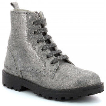Chaussures Fille Boots Kickers grooke argent