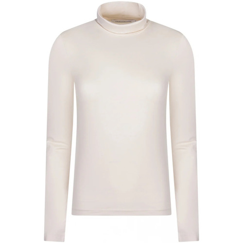 Vêtements Femme T-shirts manches longues Calvin Klein Jeans 117101VTAH21 Blanc