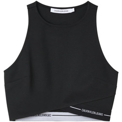 Vêtements Femme T-shirts manches courtes Calvin Klein Jeans 117167VTAH21 Noir