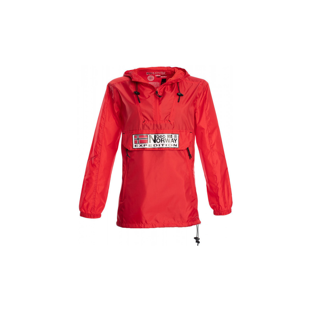 Vêtements Femme Vestes / Blazers Geographical Norway Veste - parka - coupe-vent sport Choupa - capuche Rouge