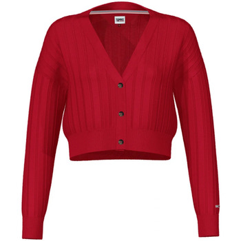 Vêtements Femme Gilets / Cardigans Tommy Jeans 118148VTAH21 Rouge