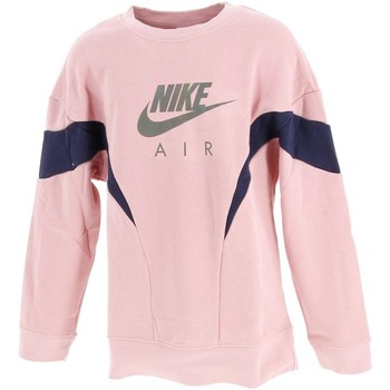 Vêtements Fille Sweats height Nike Air ft bf  girl sweat rose Rose