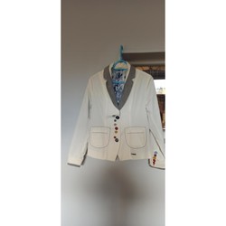 Vêtements Femme Vestes / Blazers Desigual Veste Desigual 44 Blanc