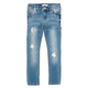 Plus flared jeans in winter bleach blue