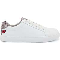 Chaussures Femme Baskets basses The Divine Facto Simone Blanc/glitter Or Rose Blanc