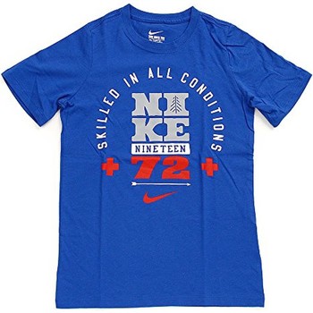 Vêtements Garçon T-shirts manches courtes Nike CAMISETA NIO  807287 Bleu