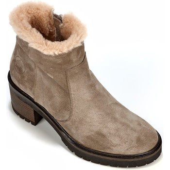 Chaussures Femme Bottines Isba BESSE 2 Taupe Taupe