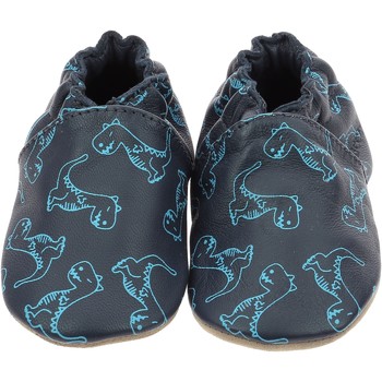 Chaussures Garçon Chaussons bébés Robeez Crazy Dino Marine Bleu Bleu