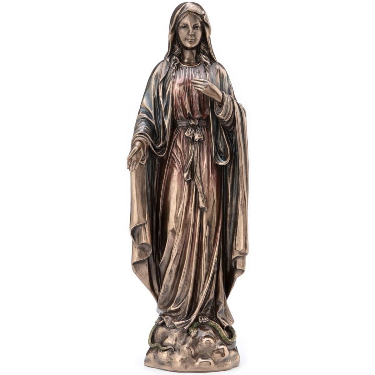 Maison & Déco Sélection à moins de 70 Signes Grimalt Statuette Vierge Marie en résine aspect Bronze Marron